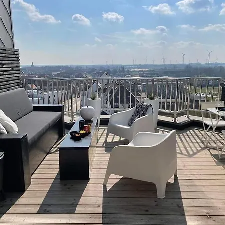 Knokke Heist Baai Modern Dak Appartement . *